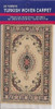 Miniature Turkish Woven Pipe Carpet - Beige-Gold-Black