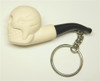 Skull Key Chain Meerschaum Pipe