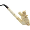 Lady and Eagle Knurl Meerschaum Cigarette Holder