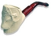 Mini Ram Animal Meerschaum Pipes with Velvet Chest