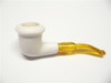 Mini Calabash Meerschaum Pipe and Hard Case