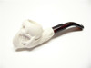 Mini Skull and Claw Meerschaum Pipe and Hard Case