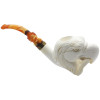 Deluxe Signed M Yilmaz Eagle with Snake Meerschaum Pipe