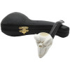 Skull with Snake in Eyes Meerschaum Pipe
