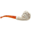 Deluxe Teardrop Lattice Fancy Claw Meerschaum Pipe - P118979