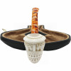 Deluxe 3D Lattice Topkapi Meerschaum Pipe