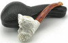 Sultan Lattice Bottom and Shank Meerschaum Pipe - P415467