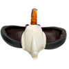 Deluxe Smooth Claw Designer Stem Meerschaum Pipe