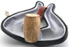 Colored Rusticated Poker Meerschaum Pipe - P416061