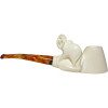 Deluxe Smooth Bowl Elephants Signed M.Y. Meerschaum Pipe Deluxe Smooth Bowl Elephants Signed M.Y. Meerschaum Pipe