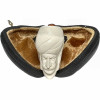 Tall Turban Sultan with Moustache Meerschaum Pipe