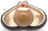 Colored Smooth Apple Oval Shank Meerschaum Pipe - P416214