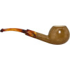 Pre-colored Smooth Apple Oval Shank Meerschaum Pipe