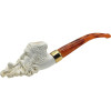 Deluxe Bearded Man with Gold Band Meerschaum Pipe