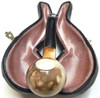 Colored Squat Round Apple Meerschaum Pipe - P716103