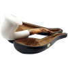 Deluxe Smooth Calabash Meerschaum Pipe