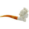 Lady in Fancy Bonnet Meerschaum Pipe