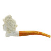 Lady in Fancy Bonnet Meerschaum Pipe