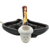 Deluxe Calabash Silver Band Meerschaum Pipe