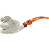 Rusticated Dragon Meerschaum Pipe