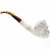 Indian Lattice Knurl Meerschaum Pipe - P719683K