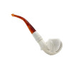 Smooth Oval Claw Knurl Meerschaum Pipe