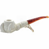 Round Lattice Claw Knurl Meerschaum Pipe