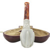 Oom Paul Claw Knurl Meerschaum Pipe