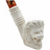 Oom Paul Style Lion Knurl Meerschaum Pipe