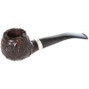 Small Rusticated Apple Silver Band Italian Briar Pipe