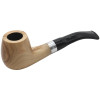 Dapper Silver Band Olive Wood Pipe - 9mm - PBR717137OW