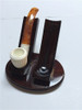 Woodmere 2 Pipe Walnut with Ebony Pipe Holder