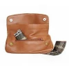 Savinelli Lichee Leather 2 Pipe Bag with Tobacco Pouch - Brown