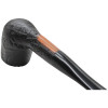 9mm Royal Rusticated Billiard Italian Briar Pipe - RBR819044