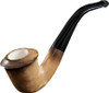 Browned Calabash Smooth Meerschaum Pipe - RM03213