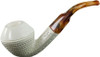 Deluxe Bulldog Lattice Meerschaum Pipes - RM060107