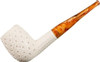 Deluxe Lattice Straight Stem Meerschaum Pipe - RM072324