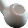 Bent Smooth Apple Meerschaum Pipe - RMM02012