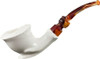 Deluxe Meerschaum Pipe - Slightly Bent Freehand - RMM02749