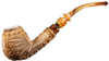 Deluxe Browned Eagle Emblem Meerschaum Pipe - RMM06015