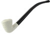 Churchwarden Dual Stem Lattice Dublin Meerschaum Pipe - RMM09021