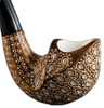 Deluxe Meerschaum Pipe - Golden Lattice Freehand - RMM31112