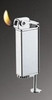 Vector KGM Rapidash Butane Pipe Lighter with Tamper - Hi-Polish Chrome