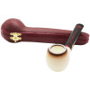 Apple Colored Rim Meerschaum Pipe