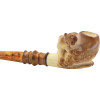 Colored Tiger Knurl Meerschaum Pipe