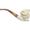 Signed A Govem Lady in Hat Meerschaum Pipe