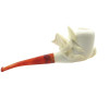 Deluxe American Eagle Catching Snake Meerschaum Pipe