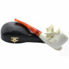 Deluxe American Eagle Catching Snake Meerschaum Pipe