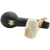 Deluxe Signed Cevher Hand Holding Bowl Meerschaum Pipe