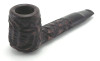 LaCroix Dark Rusticated Flat Briar Pipe